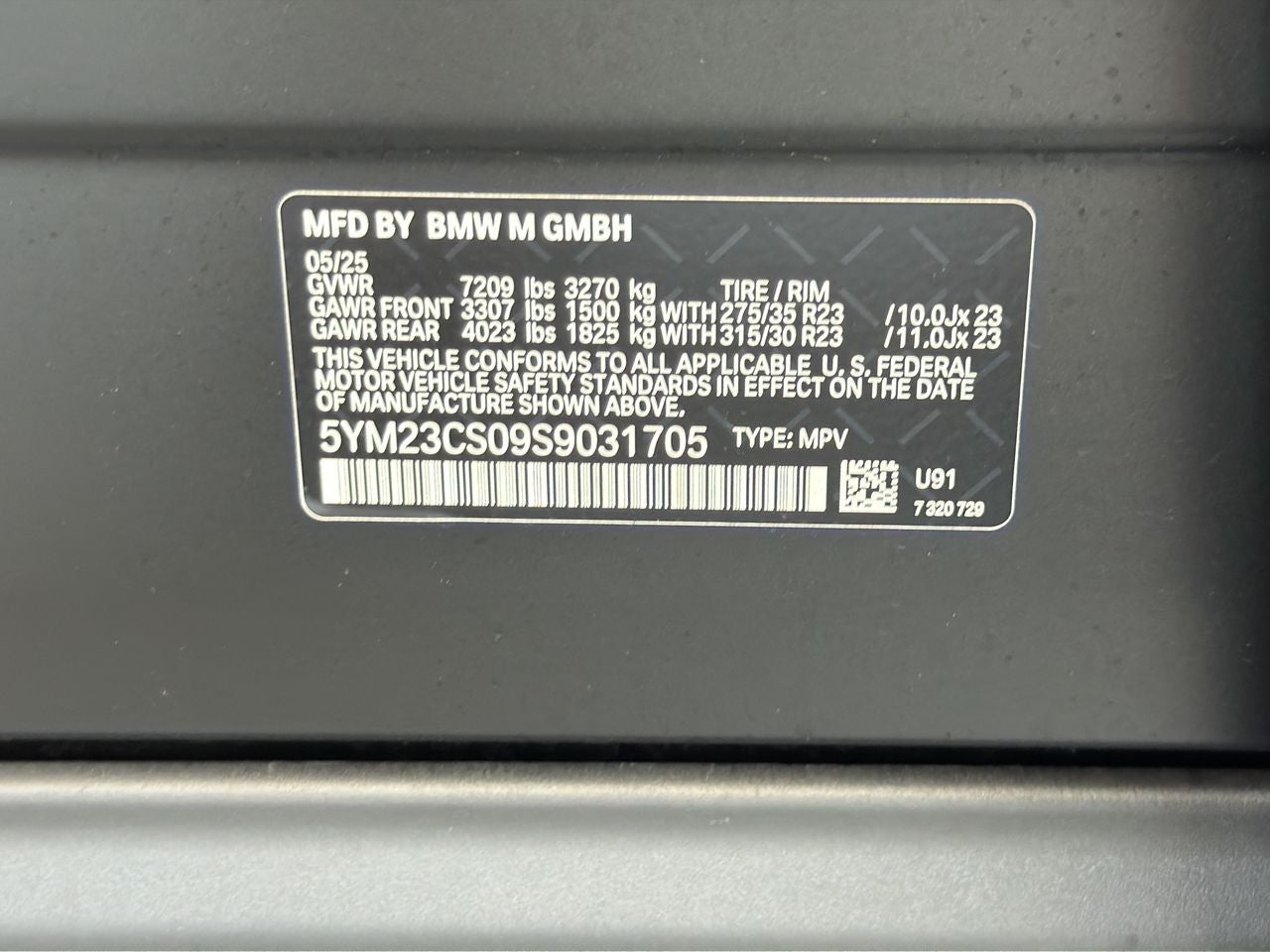 2025 BMW XM Sports Activity Vehicle