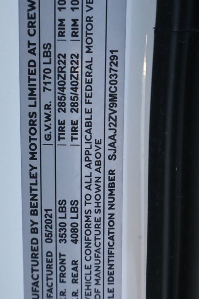 2021 Bentley Bentayga Hybrid Hybrid