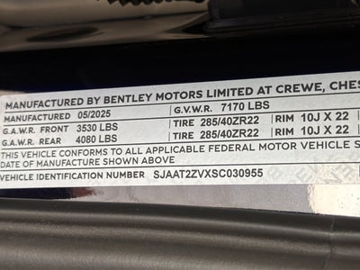 2025 Bentley Bentayga V8
