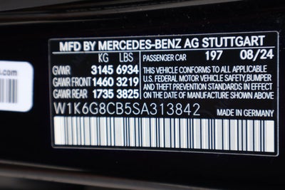 2025 Mercedes-Benz S-Class S 63 E AMG® 4MATIC®