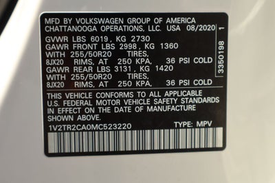 2021 Volkswagen Atlas SEL Premium