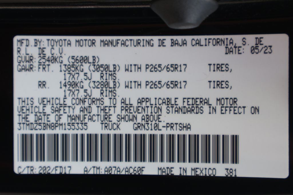 2023 Toyota Tacoma TRD Sport V6