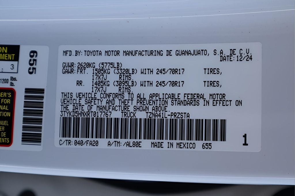 2024 Toyota Tacoma SR