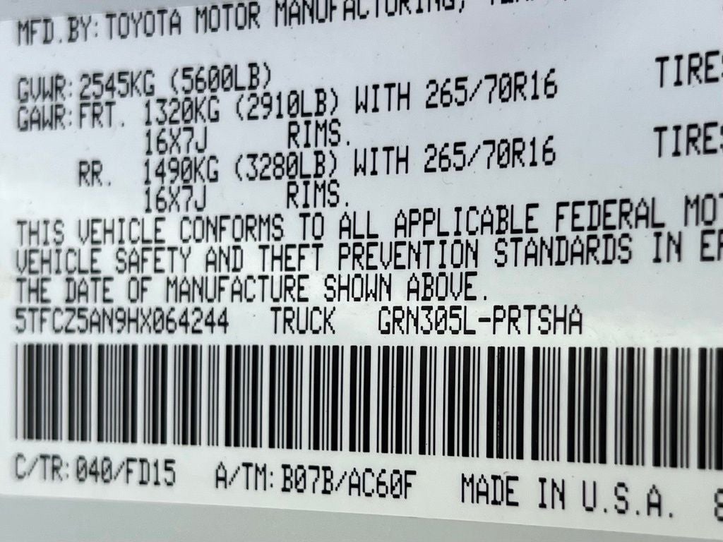 2017 Toyota Tacoma TRD Off-Road