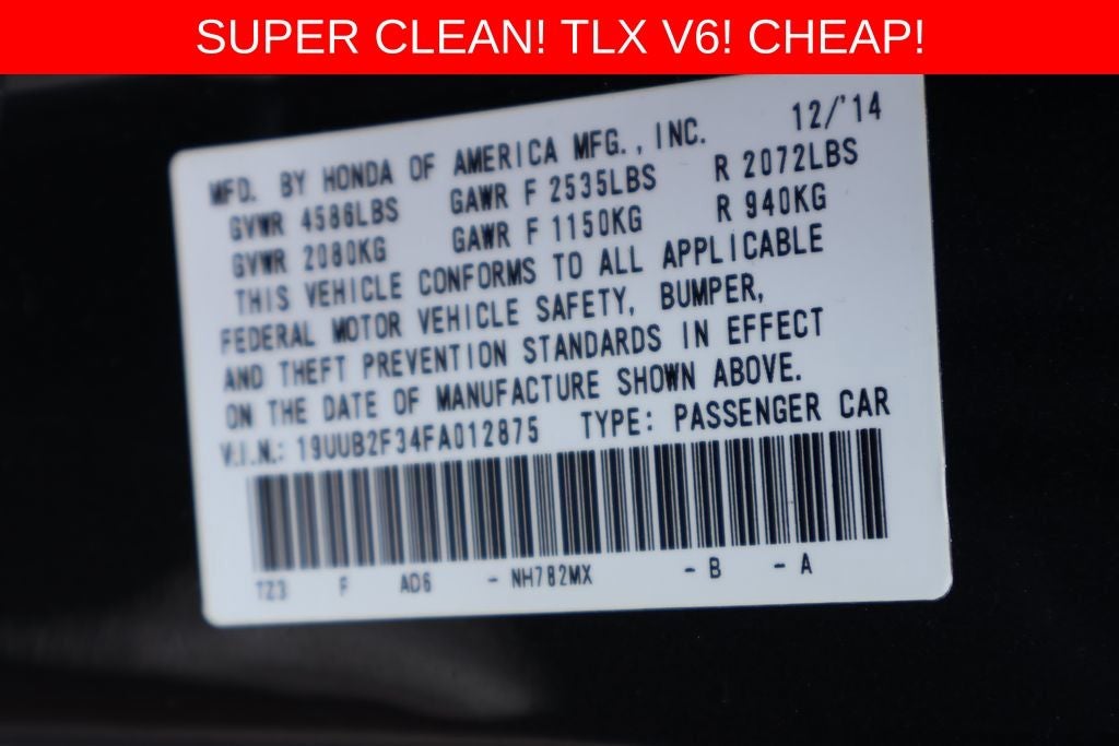 2015 Acura TLX V6