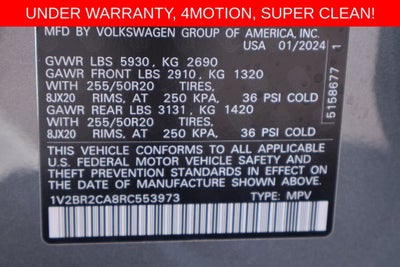 2024 Volkswagen Atlas 2.0T SEL