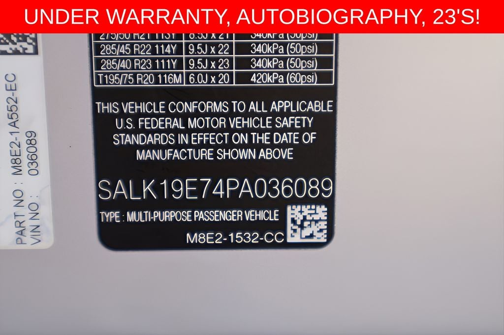 2023 Land Rover Range Rover Autobiography
