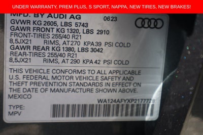 2023 Audi SQ5 Sportback Premium Plus quattro