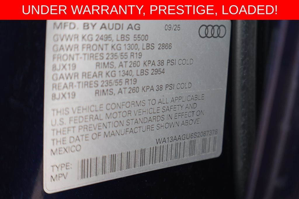 2025 Audi Q5 2.0T Prestige quattro