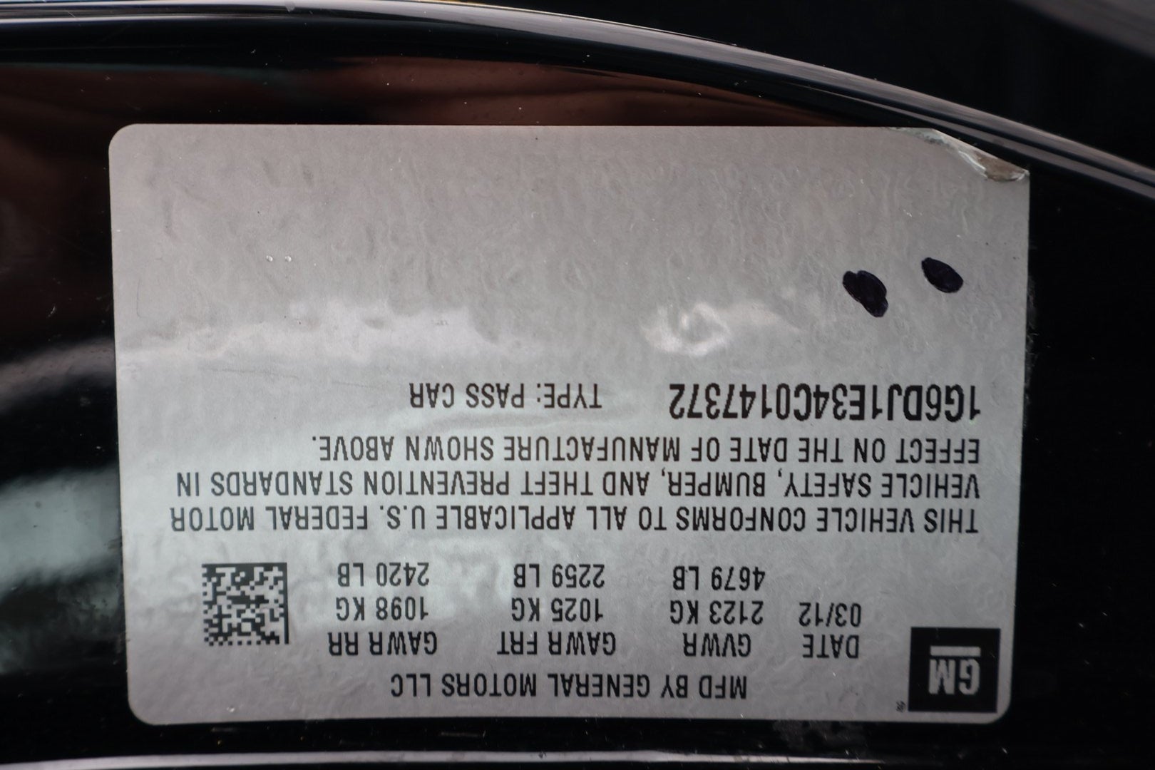 2012 Cadillac CTS Performance