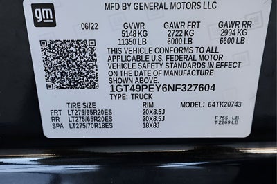 2022 GMC Sierra 2500HD AT4