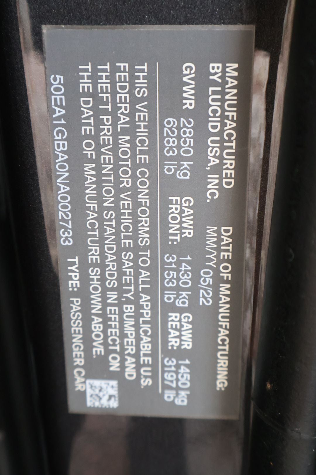 2022 Lucid Air Grand Touring