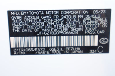 2023 Lexus IS 350 F SPORT