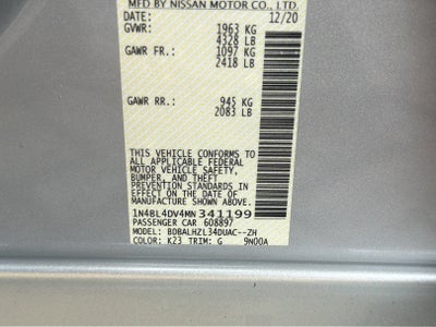 2021 Nissan Altima 2.5 SV