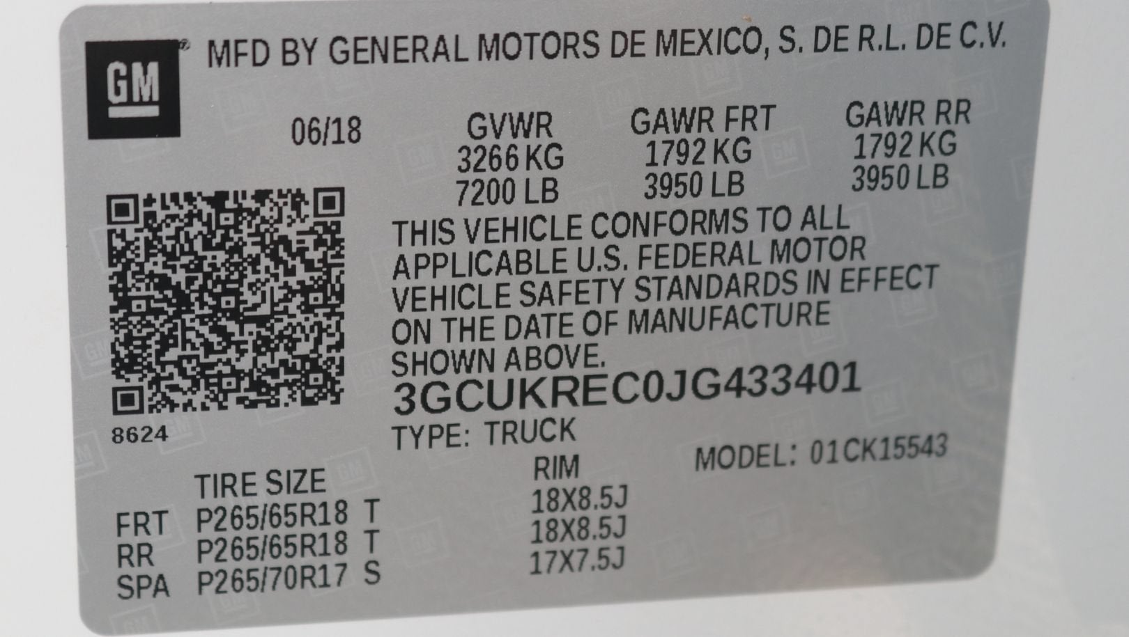 2018 Chevrolet Silverado 1500 LT