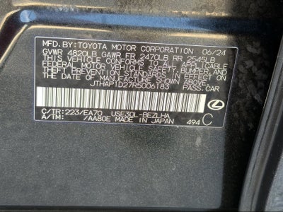 2024 Lexus IS IS 500 F SPORT Performance
