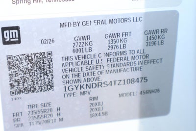 2026 Cadillac XT5 Premium Luxury