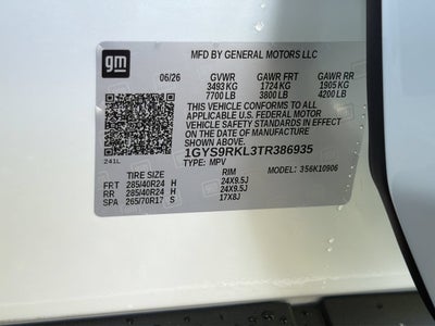 2026 Cadillac Escalade ESV Platinum Sport