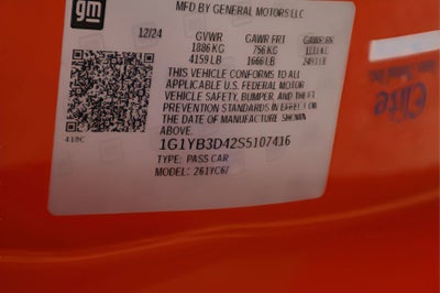 2025 Chevrolet Corvette Stingray 2LT