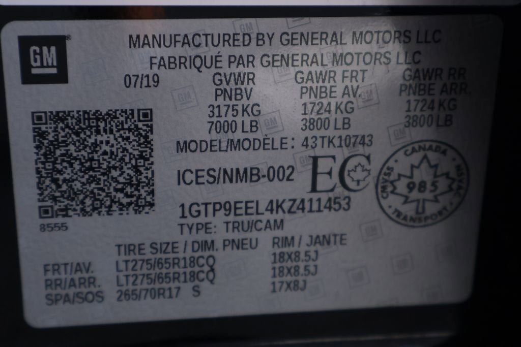 2019 GMC Sierra 1500 AT4