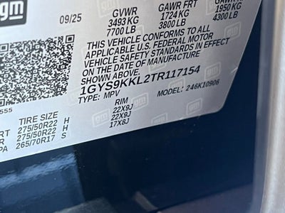 2026 Cadillac Escalade ESV Luxury