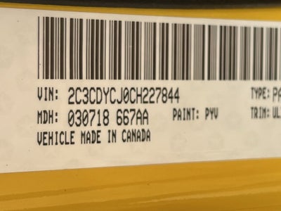 2012 Dodge Challenger Yellow Jacket