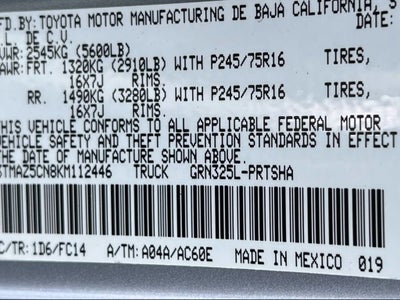 2019 Toyota Tacoma 2WD SR5