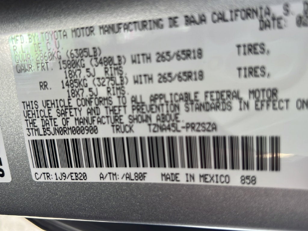 2024 Toyota Tacoma 4WD SR5