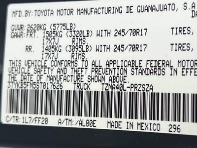 2025 Toyota Tacoma 2WD SR5