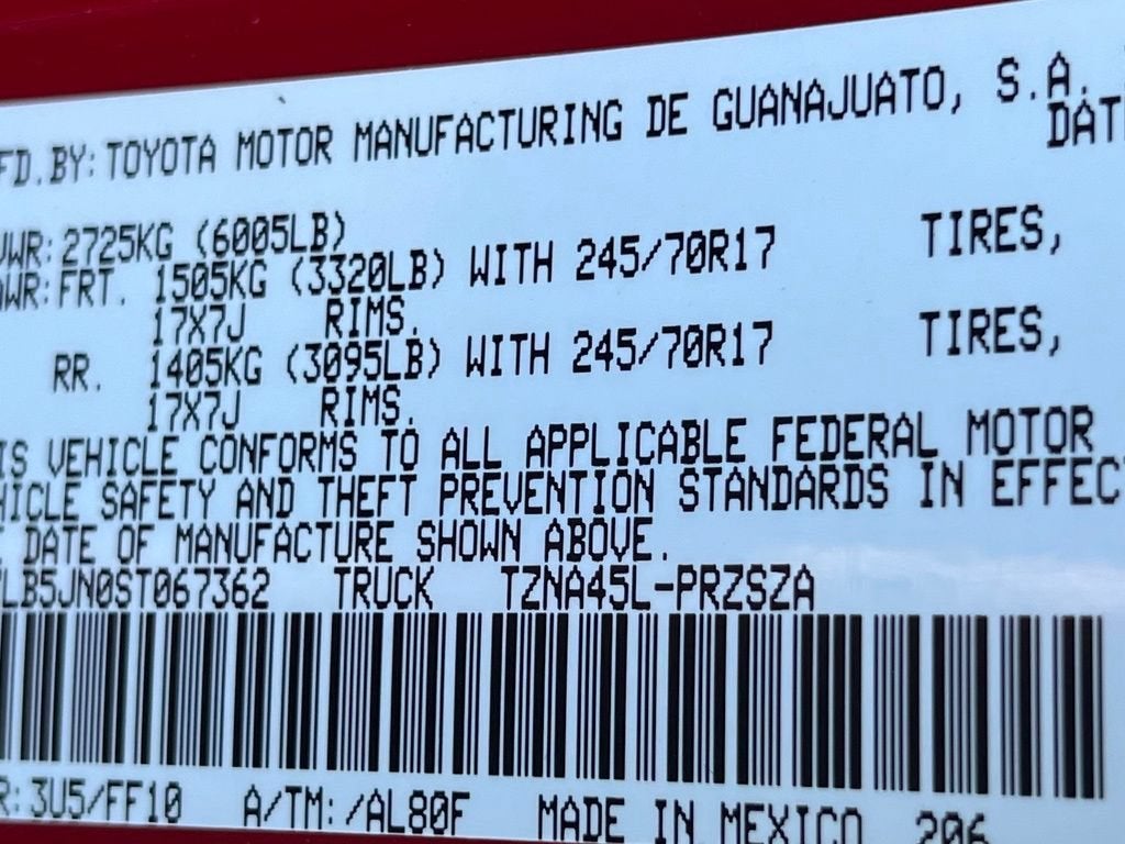 2025 Toyota Tacoma 4WD SR