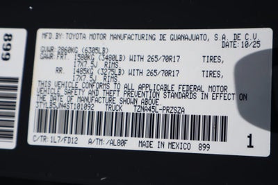2025 Toyota Tacoma 4WD SR