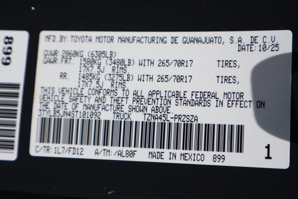 2025 Toyota Tacoma 4WD SR