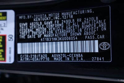 2019 Toyota Camry Hybrid LE