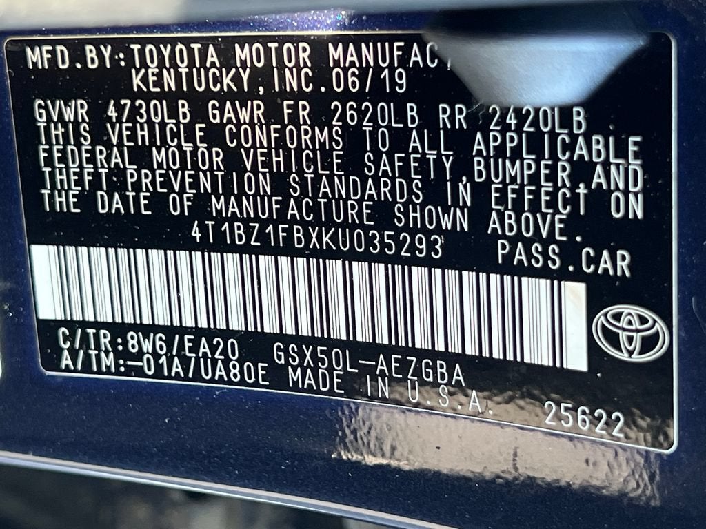 2019 Toyota Avalon XLE
