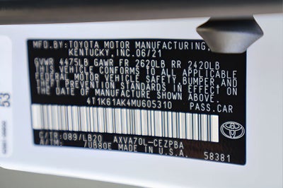 2021 Toyota Camry XSE