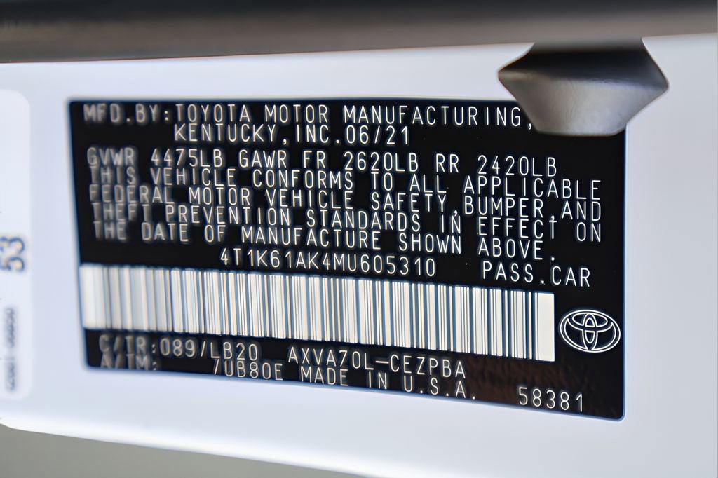 2021 Toyota Camry XSE