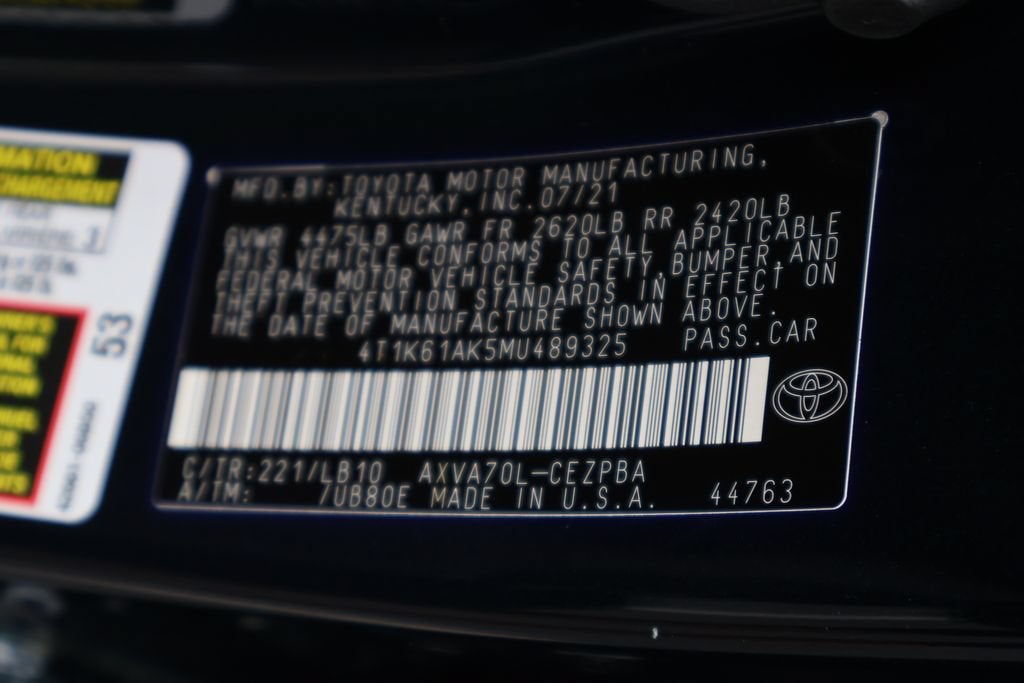 2021 Toyota Camry XSE