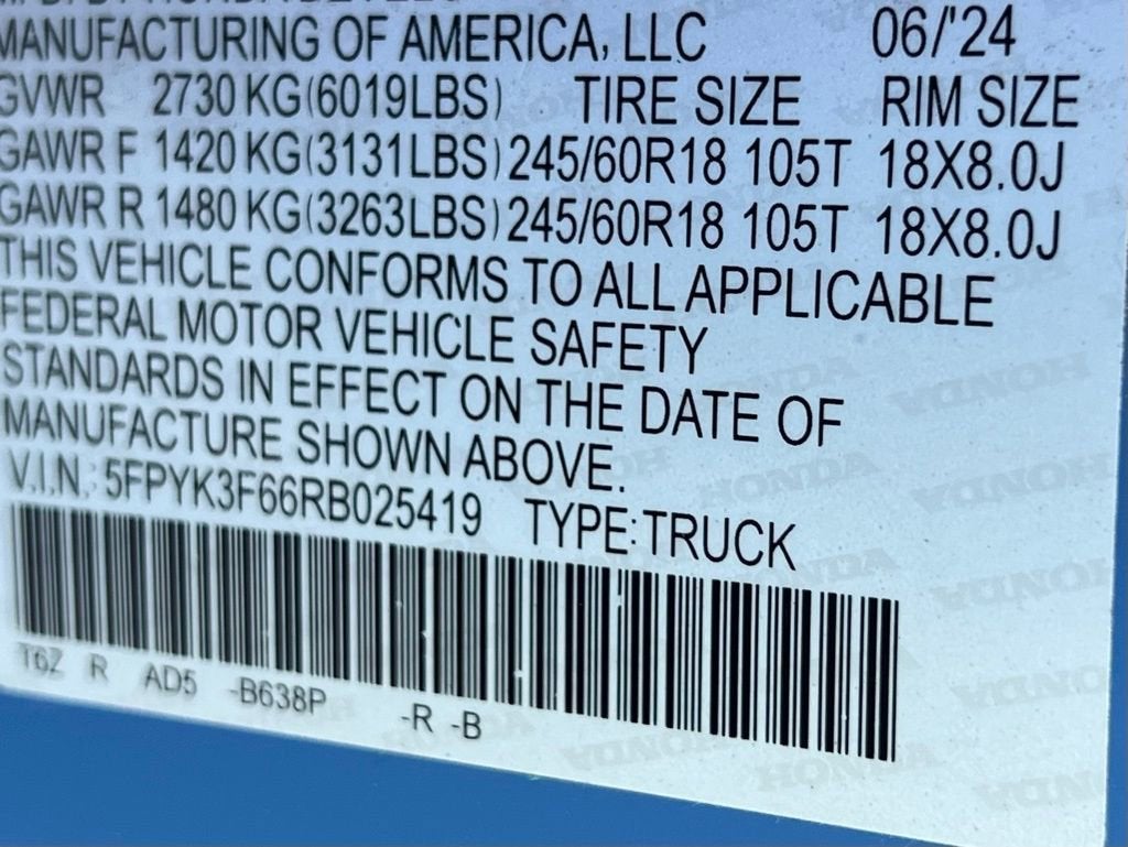 2024 Honda Ridgeline TrailSport