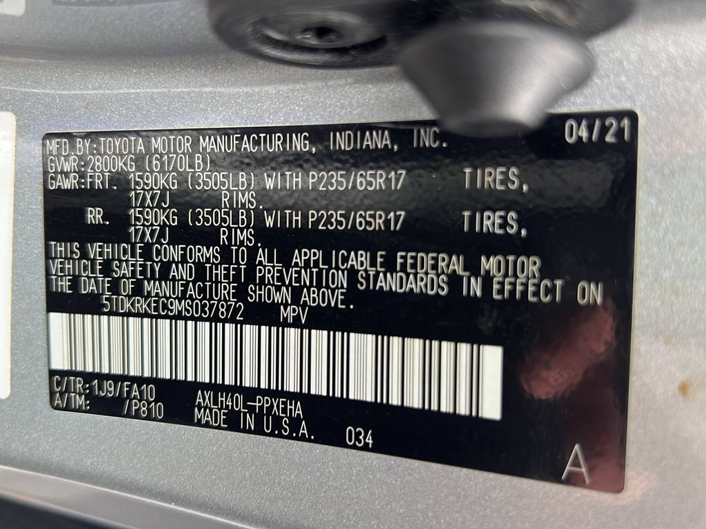 2021 Toyota Sienna LE