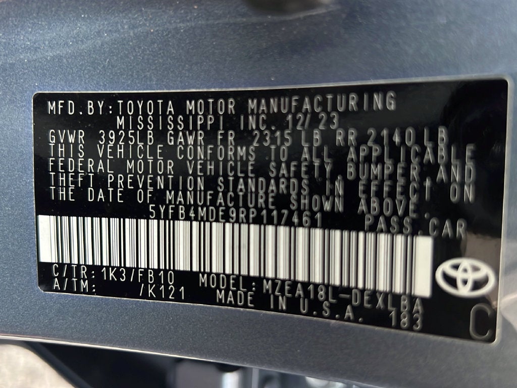 2024 Toyota Corolla LE