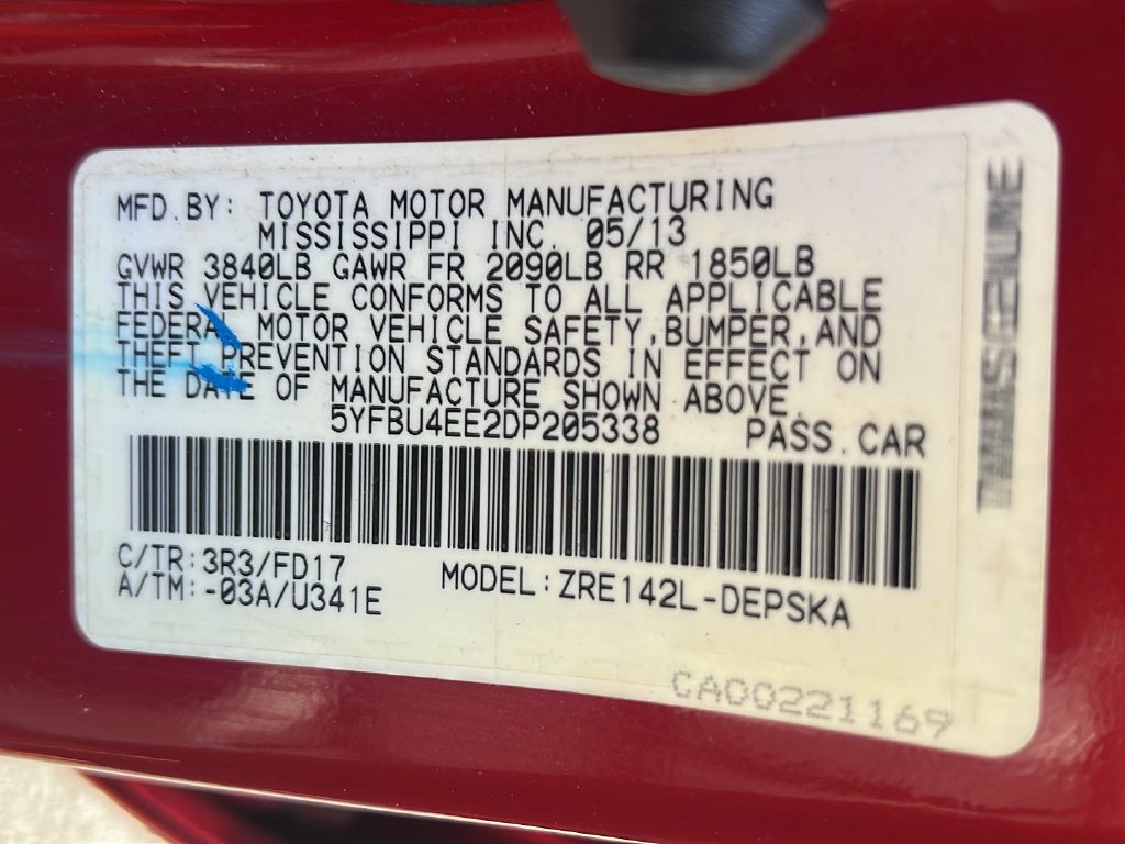 2013 Toyota Corolla L