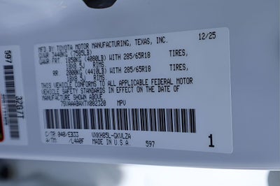 2026 Toyota Sequoia SR5