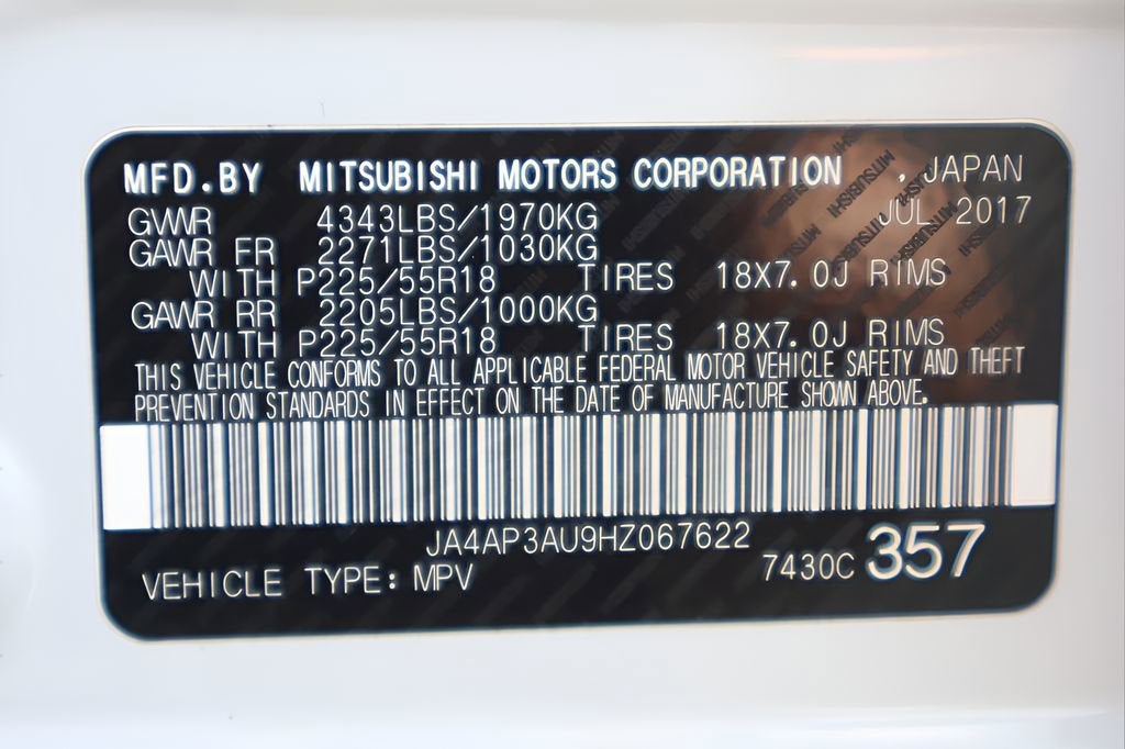 2017 Mitsubishi Outlander Sport ES 2.0