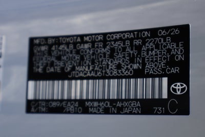 2026 Toyota Prius LE