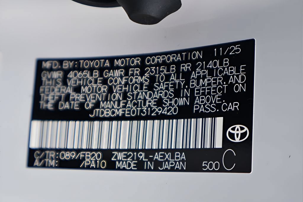 2026 Toyota Corolla Hybrid LE