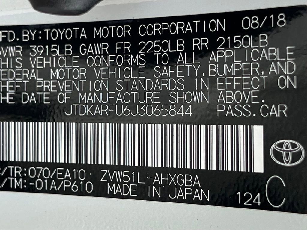 2018 Toyota Prius Two