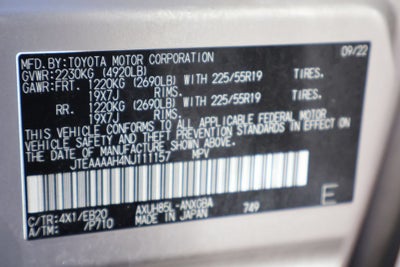 2022 Toyota Venza LE