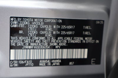 2025 Toyota RAV4 Hybrid XLE