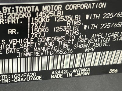 2015 Toyota RAV4 XLE