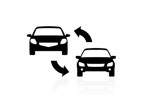 cars showing they can be traded icon